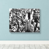 Van Manhattan naar de hemel Canvas Afdruk (Insitu (Houten vloer))