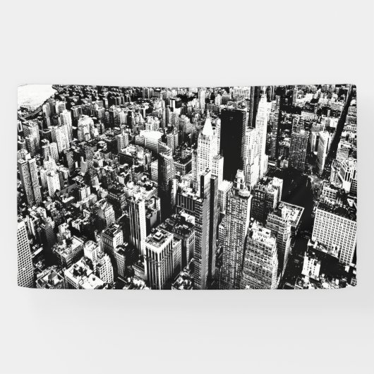 Van Manhattan naar de hemel Spandoek (Horizontaal)
