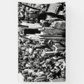 Van Manhattan naar de hemel Spandoek (Verticaal)