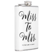 Van Mejuffrouw naar Mevrouw Modern Bruidsdiner Afs Heupfles (Rechts)