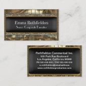 Van Mentorsteen de Elegante 3.5" x 2" Beroeps Visitekaartje (Voorkant / Achterkant)