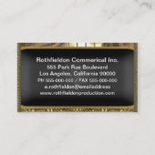 Van Mentorsteen de Elegante 3.5" x 2" Beroeps Visitekaartje (Achterkant)