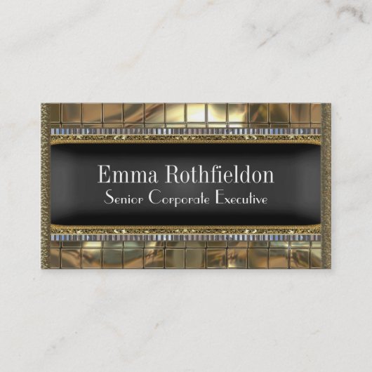 Van Mentorsteen de Elegante 3.5" x 2" Beroeps Visitekaartje (Voorkant)