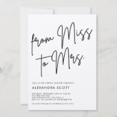 Van mevrouw de Vrijgezellenfeest Kaart (Voorkant)