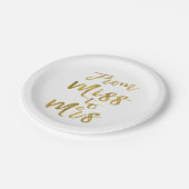 Van mevrouw tot mevrouw Vrijgezellenfeest Party Go Papieren Bordje (Gekanteld)