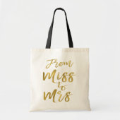 Van mevrouw tot mevrouw Vrijgezellenfeest Party Go Tote Bag (Voorkant)