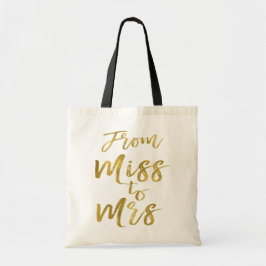 Van mevrouw tot mevrouw Vrijgezellenfeest Party Go Tote Bag