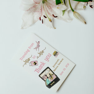 Van mevrouw tot mevrouw Vrijgezellenfeest Reis Dan Briefkaart