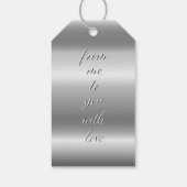 van mij naar jou met liefdessqrbll 2-zijdig Gift L Cadeaulabel (Achterkant)