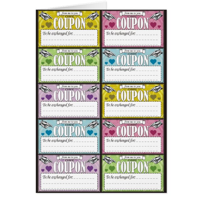 Van mij naar jullie coupons (Voorkant)