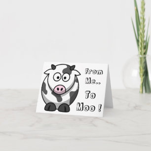Van mij... naar Moo! Notitiekaart