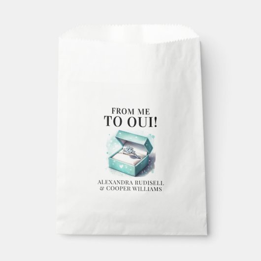 VAN MIJ NAAR OUI | Bruidsfeest  Bedankzakje (Voorkant)