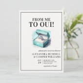 VAN MIJ NAAR OUI | VRIJGEZELLENFEEST KAART (Staand voorkant)