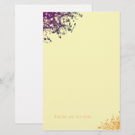 Van mij tot jou briefpapier (Voorkant / Achterkant)