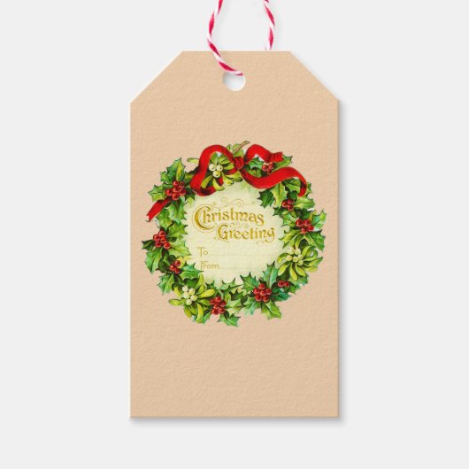  Van mij tot jullie Kerstmis Cadeaulabel (Voorkant)