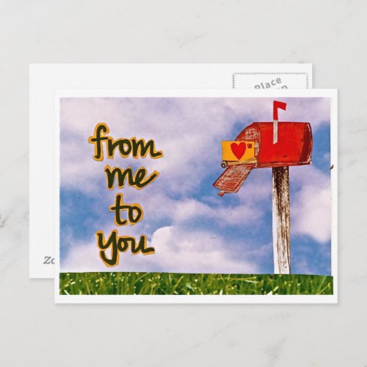 van mij tot u briefkaart (Voorkant / Achterkant)