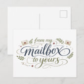 "Van mijn brievenbus naar de jouwe" Briefkaart (Voorkant / Achterkant)