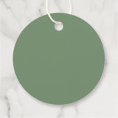 Van mijn bruiloft bloemrijke groene witte bruidssh bedankjes labels (Achterkant)