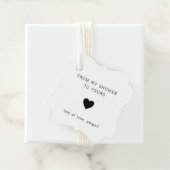 Van mijn bruisfeest naar het jouwe moderne bruids  bedankjes labels (In situ)