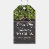 Van mijn douche naar de jouwe - Bruidssalon Cadeaulabel (Achterkant)