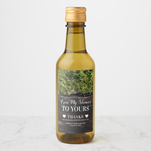 Van mijn douche naar de jouwe zelfgemaakte doucheg wijn etiket (Voorkant)