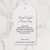 Van mijn douche naar de jouwe Zilver of Goud Folie Cadeaulabels (Achterkant)