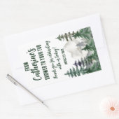 Van mijn douche naar jouw bad Favor cadeau Rechthoekige Sticker (Envelop)