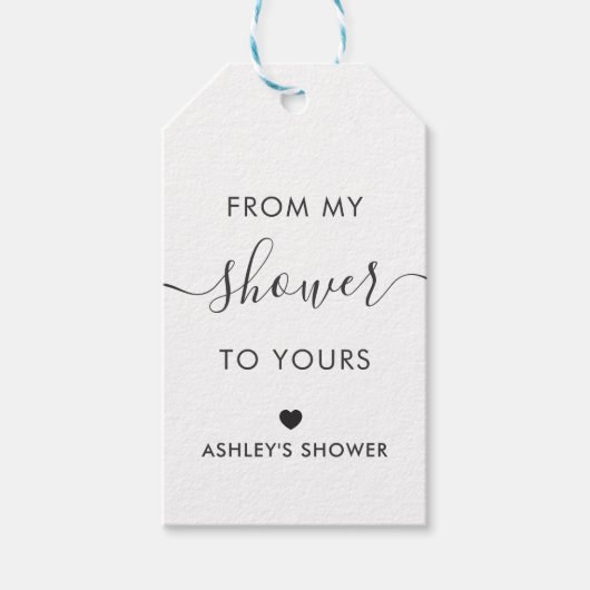 Van mijn douche tot aan jouw Vrijgezellenfeest Lab Cadeaulabel (Voorkant)