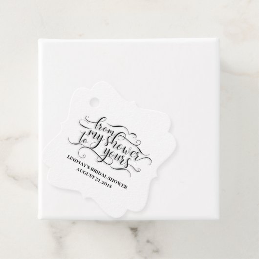 Van mijn douche tot de jouwe bedankjes labels (In situ)