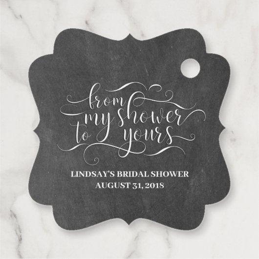 Van mijn douche tot de jouwe bedankjes labels (Achterkant)