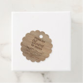 Van mijn douche tot de jouwe - rustiek hout bedankjes labels (In situ)