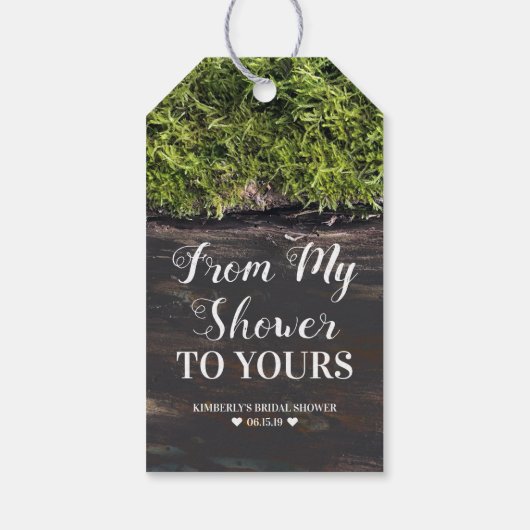 Van mijn douche tot de jouwe - Vrijgezellenfeest Cadeaulabel (Achterkant)