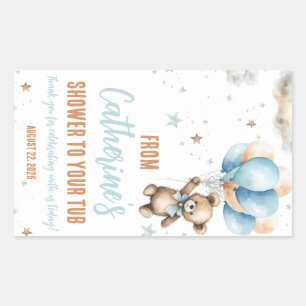 Van mijn douche tot je bad bad Favor Gift Rechthoekige Sticker