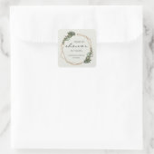 Van mijn douche tot uw geometrisch Vrijgezellenfee Vierkante Sticker (Tas)