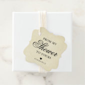 Van mijn douwer tot uw  Vrijgezellenfeest Bedankjes Labels (In situ)