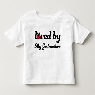 Van mijn godmoeder-ladybug peutermeisjes t-shirt