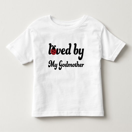 Van mijn godmoeder-ladybug peutermeisjes t-shirt (Voorkant)