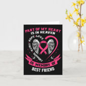 Van mijn hart is in de hemel beste vriend borstkan kaart (Gele Bloem)