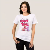 Van mijn hart naar het jouwe Tri-Blend shirt (Voorkant volledig)