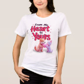 Van mijn hart naar het jouwe Tri-Blend shirt (Voorkant)