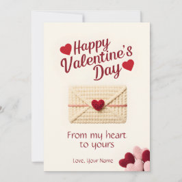 Van mijn hart naar het jouwe Valentijnskaart Feestdagenkaart