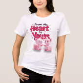 Van mijn hart naar het uwe Tri-Blend shirt (Voorkant)