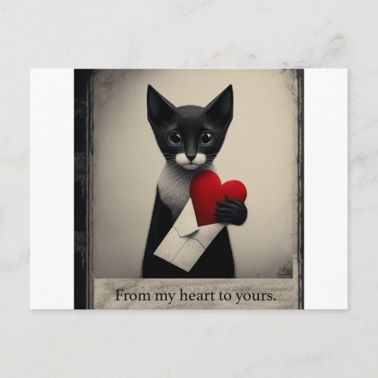 Van mijn hart tot aan die van jou briefkaart (Voorkant)