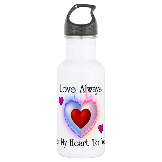 Van mijn hart tot uw hart waterfles  (Voorkant)