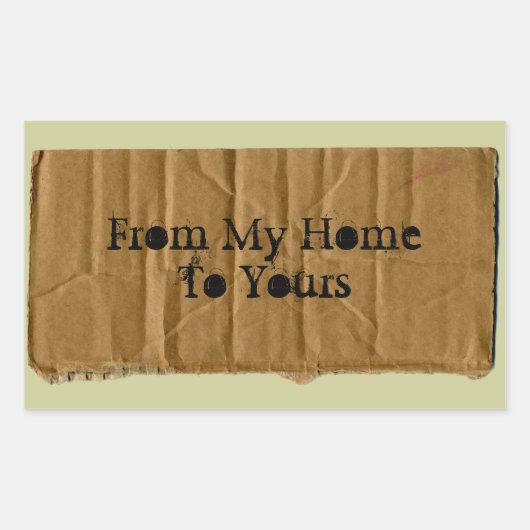 Van mijn huis tot aan uw sticker (Voorkant)