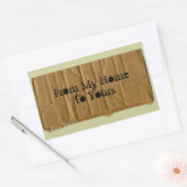 Van mijn huis tot aan uw sticker (Envelop)