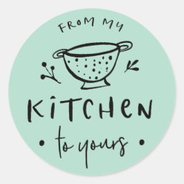 Van mijn keuken naar die van jou Sticker Label II
