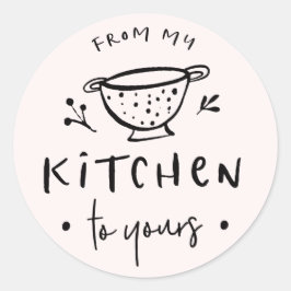 Van mijn keuken naar die van jou Sticker Label II