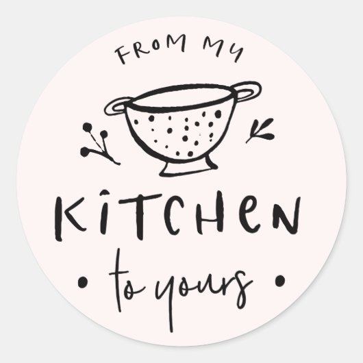 Van mijn keuken naar die van jou Sticker Label II (Voorkant)