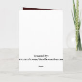 Van mijn keuken Wenskaart Kaart (Achterkant)